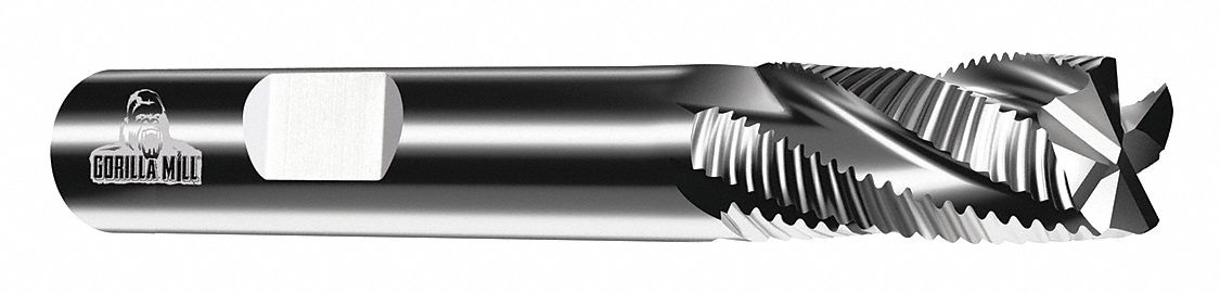 Roughing End Mill 0.5 in Carbide