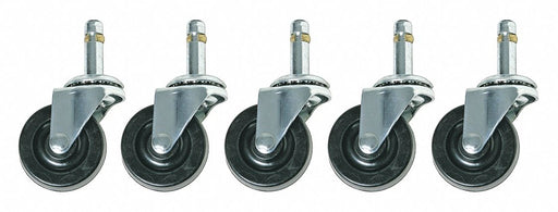Stem Caster Kit 2 dia Rubber 550lb PK5