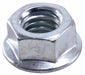 Flanged Serrated Hex Nut Zinc PK16