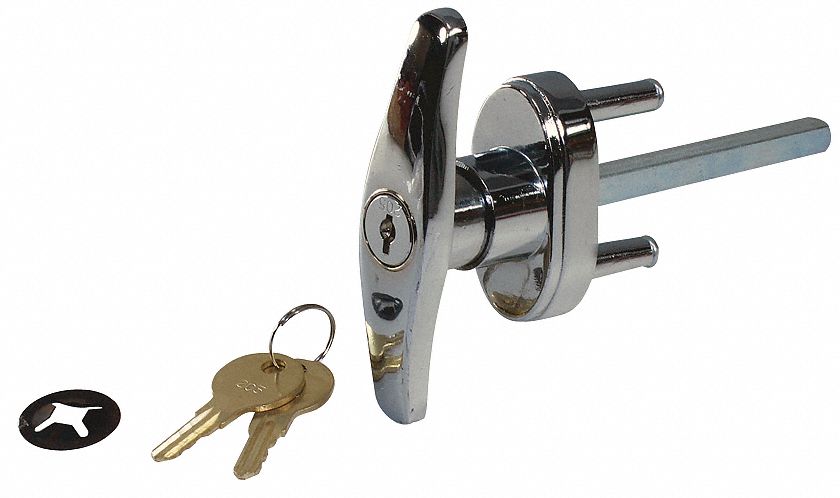 T-Handle Chrome 1 1/2 in L