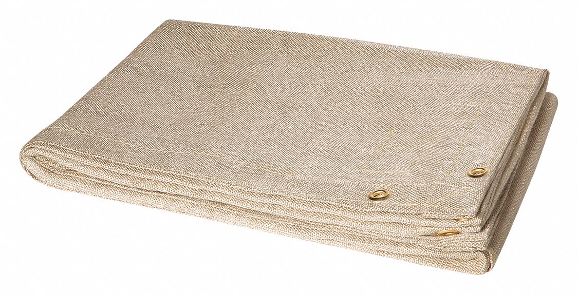 Welding Blanket 6 ft W 10 ft L Tan