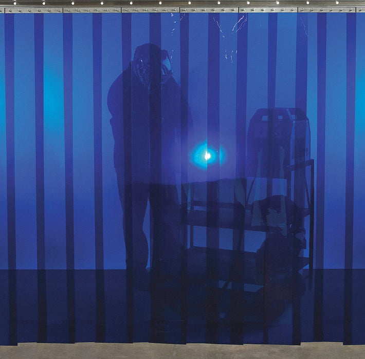 Welding Strip Curtain 6 ft H 6 ft W Blue