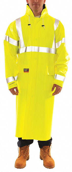 J2261 Arc Flash Rain Coat Cat 2 Yellow/Green L