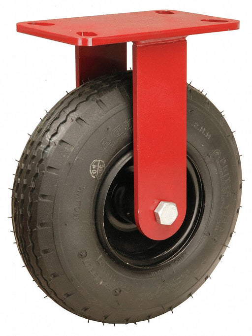 Plate Caster Rigid Rubber 10 5/8 H