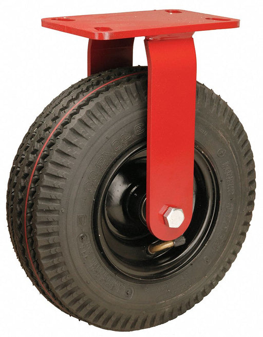 Plate Caster Rigid Rubber 12 1/2 H