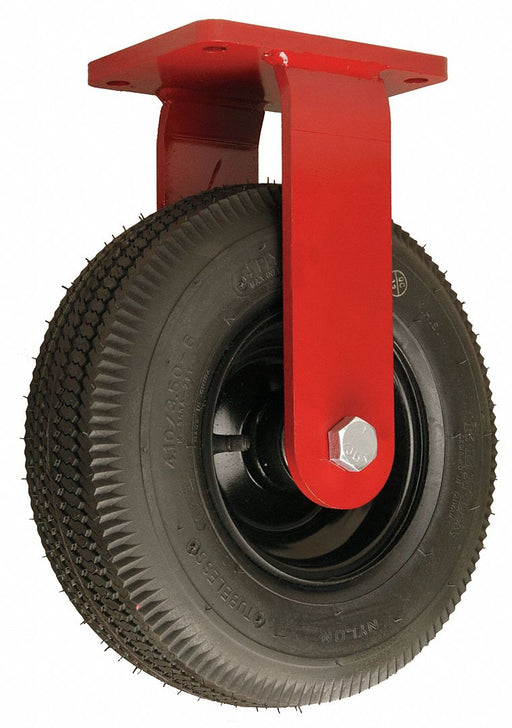 Plate Caster Rigid Rubber 15 1/2 H