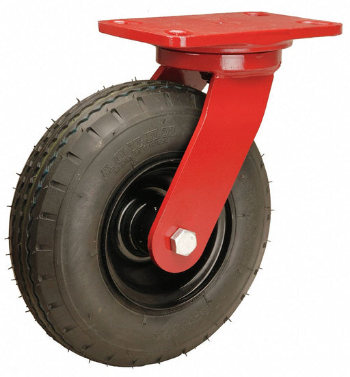 Plate Caster Swivel Rubber 10 5/8 H