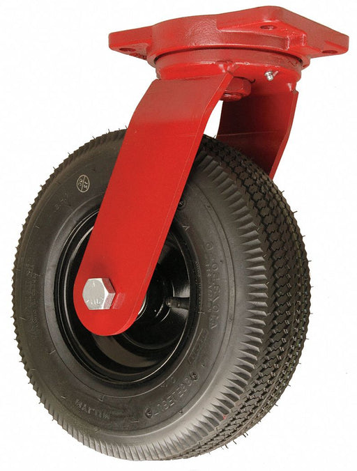 Plate Caster Swivel Rubber 15 1/2 H