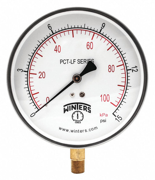 Gauge Pressure 4-1/2in. 0 to 15 psi