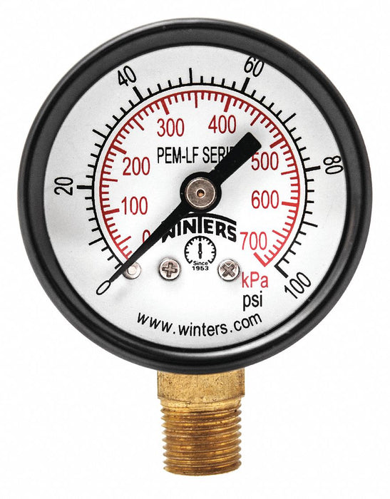 J1377 Gauge Pressure 1-1/2in. 0 to 100 psi