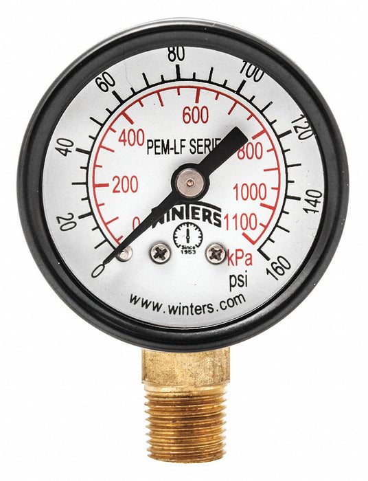 J1377 Gauge Pressure 1-1/2in. 0 to 160 psi