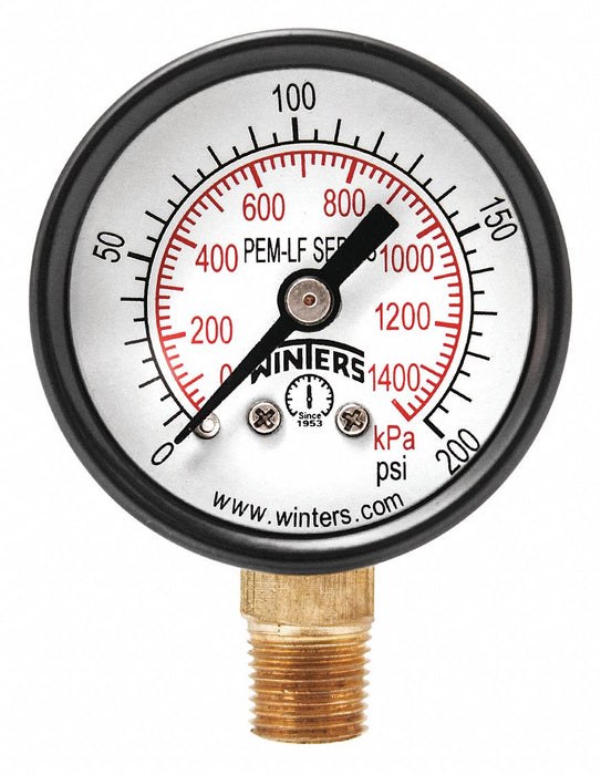 J1377 Gauge Pressure 1-1/2in. 0 to 200 psi