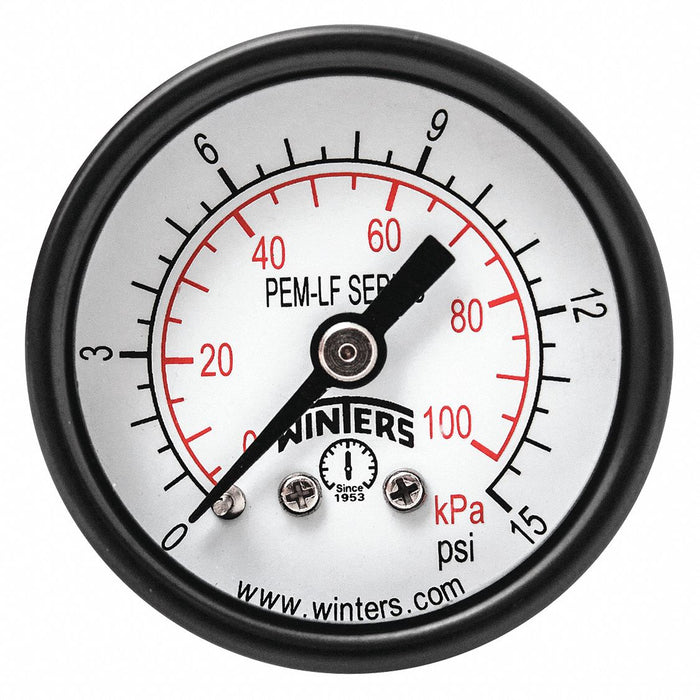 Gauge Pressure 1-1/2in. 0 to 15 psi