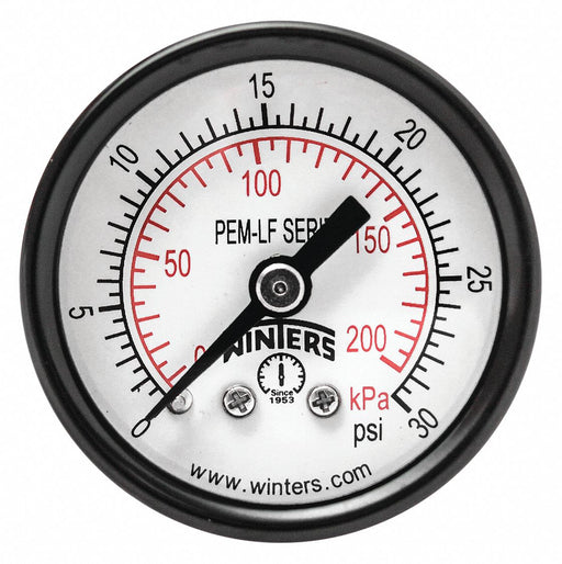 Gauge Pressure 1-1/2in. 0 to 30 psi