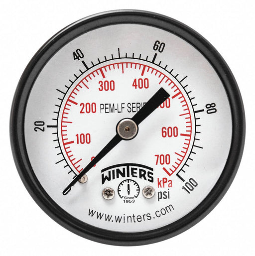 J1387 Gauge Pressure 2in. 0 to 100 psi