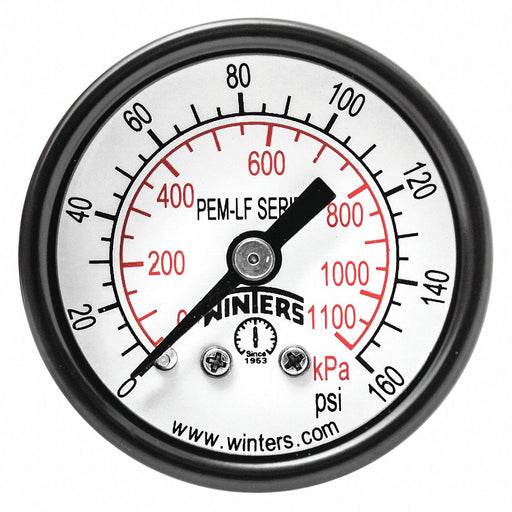 Gauge Pressure 1-1/2in. 0 to 160 psi