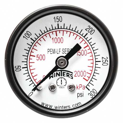 Gauge Pressure 1-1/2in. 0 to 300 psi