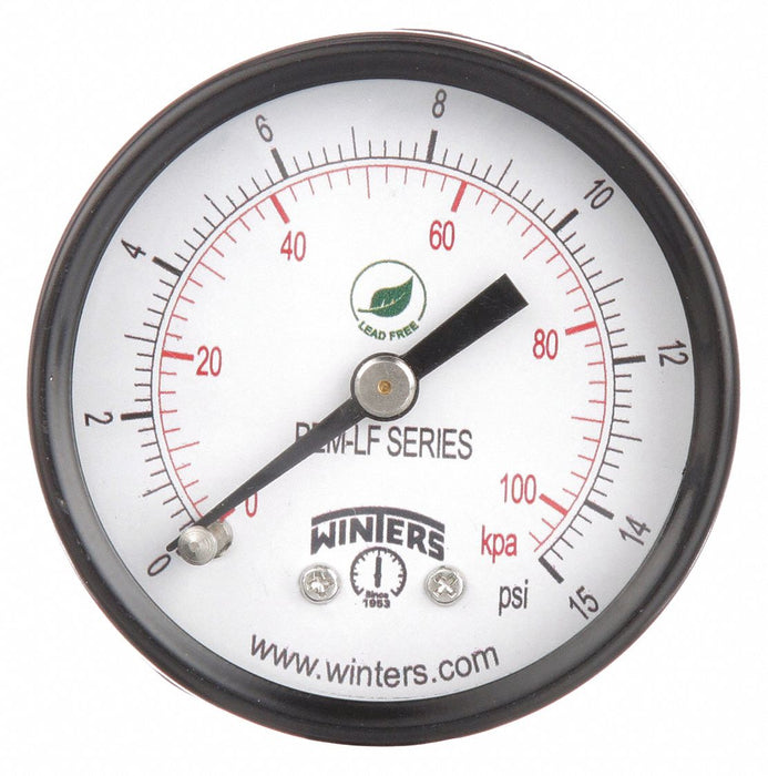 Gauge Pressure 2in. 0 to 15 psi