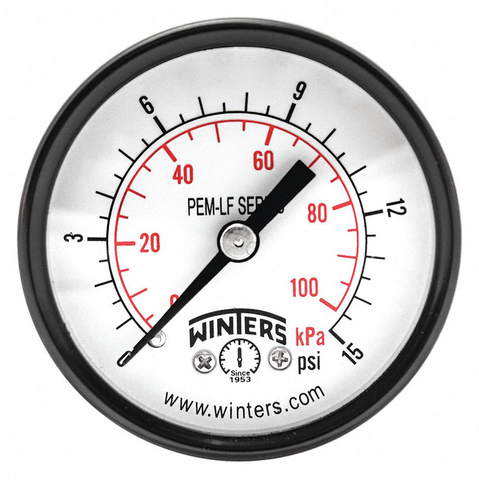 J1387 Gauge Pressure 2in. 0 to 15 psi