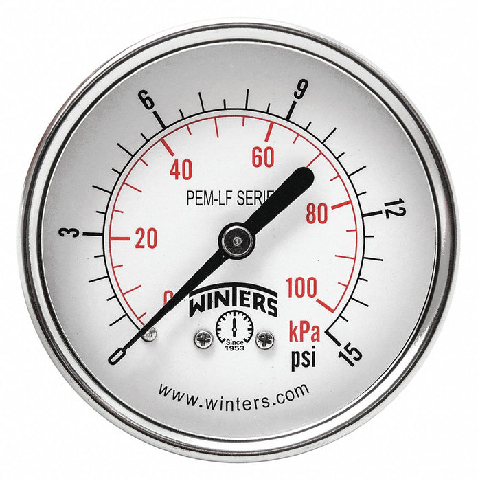 J1388 Gauge Pressure 2-1/2in. 0 to 15 psi