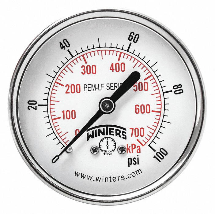 J1388 Gauge Pressure 2-1/2in. 0 to 100 psi