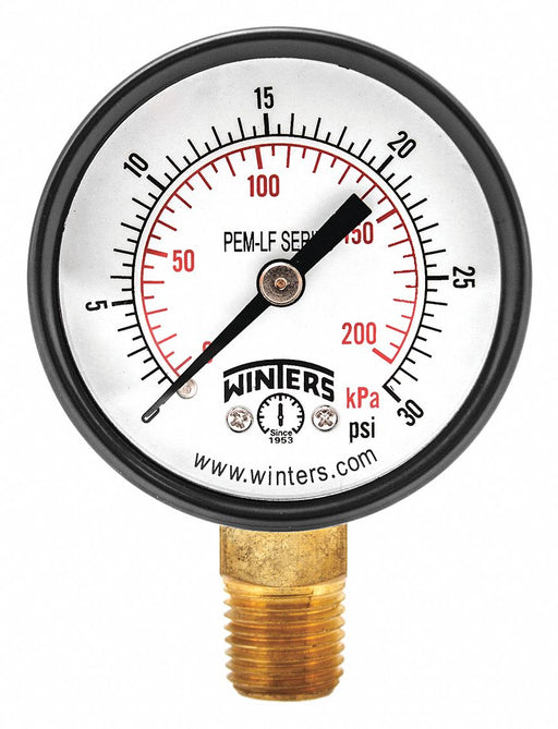 J1379 Gauge Pressure 2in. 0 to 30 psi