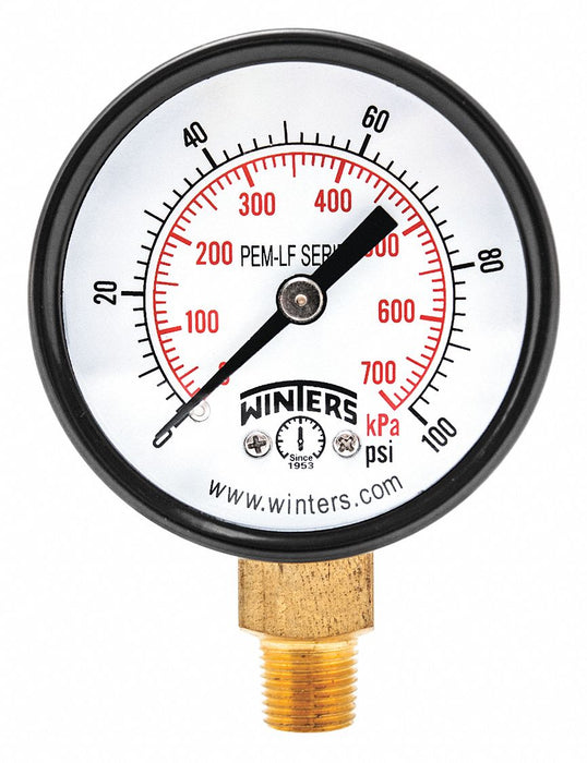 J1378 Gauge Pressure 2in. 0 to 100 psi