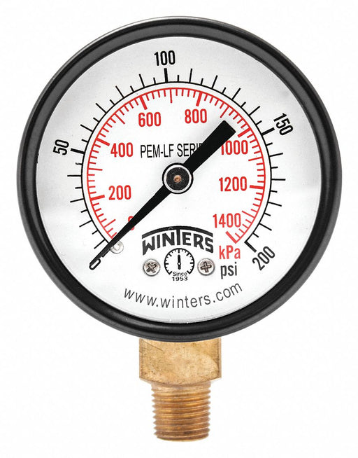 J1378 Gauge Pressure 2in. 0 to 200 psi