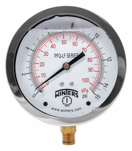 J1383 Gauge Pressure 4in. 0 to 15 psi