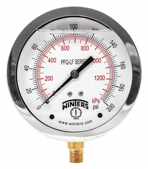 J1383 Gauge Pressure 4in. 0 to 200 psi