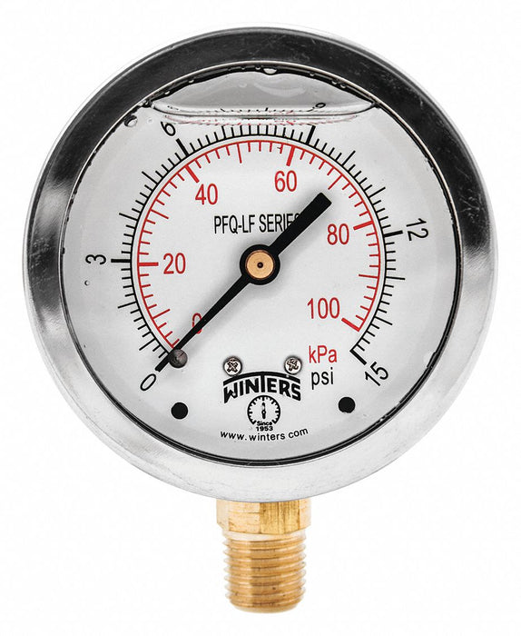 J1382 Gauge Pressure 2-1/2in. 0 to 15 psi
