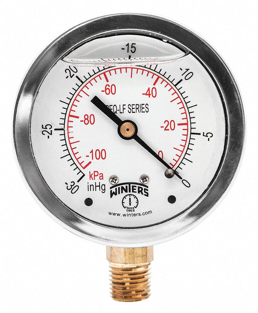 J1382 Gauge Pressure 2-1/2in 30in. Hg Vac to 0