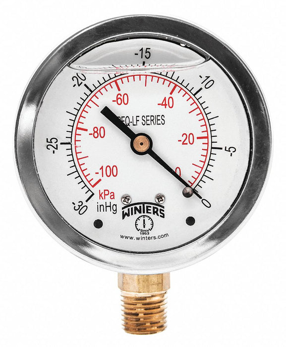 J1382 Gauge Pressure 2-1/2in 30in. Hg Vac to 0