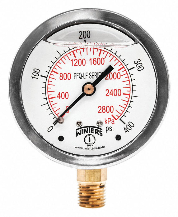J1382 Gauge Pressure 2-1/2in. 0 to 400 psi