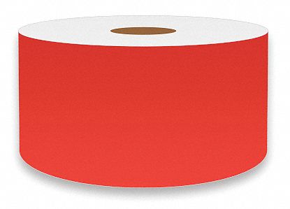 ContinuousLabelStock Orange Gloss 2inW