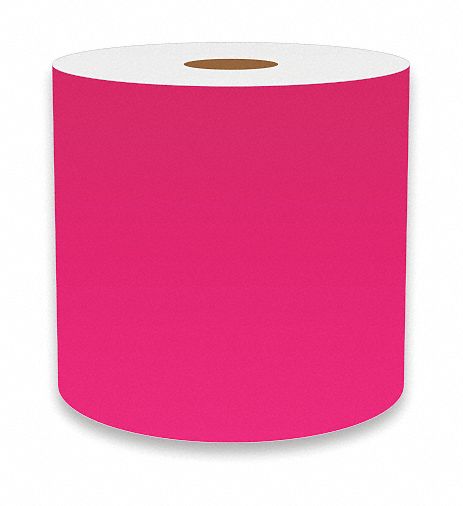 ContinuousLabelStock Pink Gloss 4inW