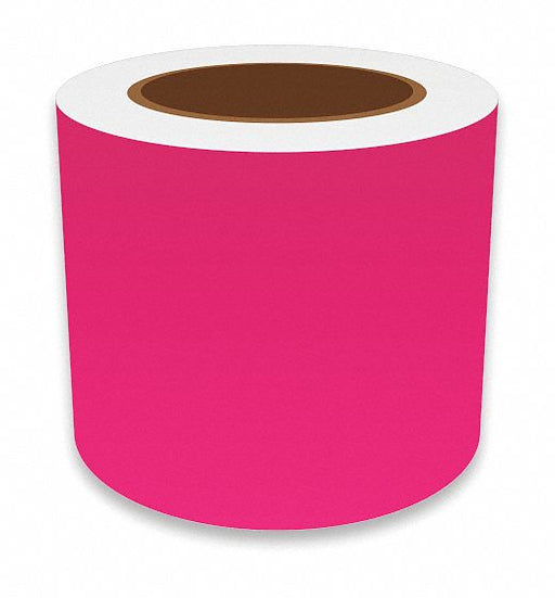 ContinuousLabelStock Pink Gloss 4inW