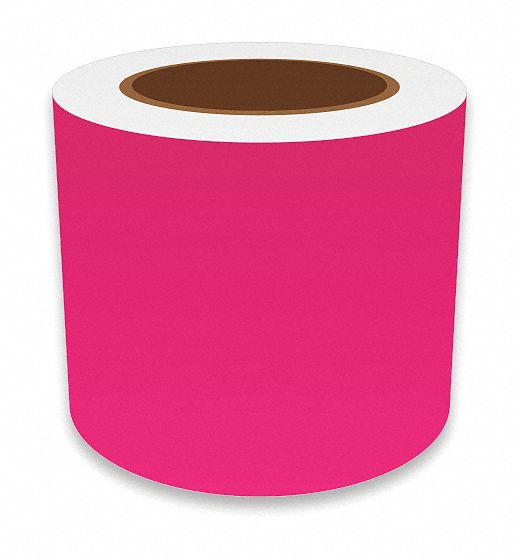 ContinuousLabelStock Pink Gloss 4inW