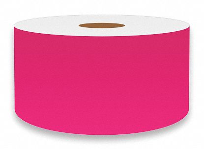 ContinuousLabelStock Pink Gloss 2inW