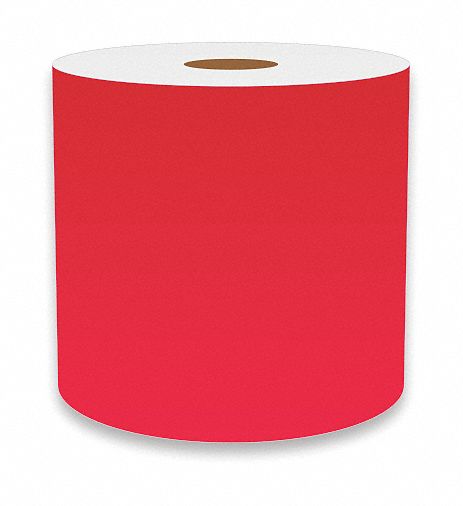 ContinuousLabelStock Red Gloss 4inW