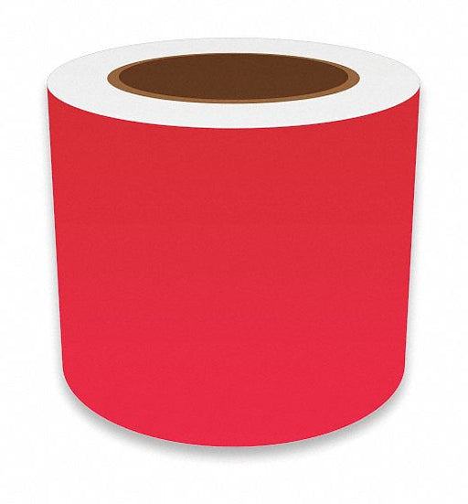 ContinuousLabelStock Red Gloss 4inW