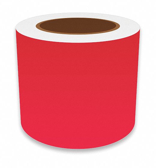 ContinuousLabelStock Red Gloss 4inW
