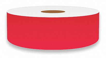 ContinuousLabelStock Red Gloss 1inW