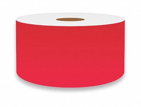 ContinuousLabelStock Red Gloss 2inW