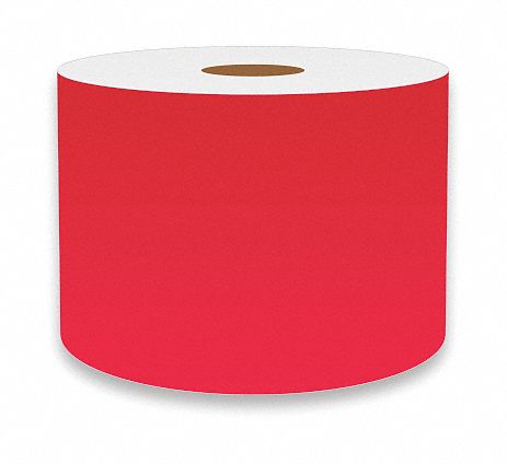 ContinuousLabelStock Red Gloss 3inW