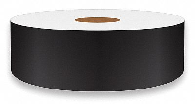J1687 ContinuousLabelStock Black Gloss 1inW