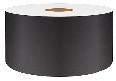 J1687 ContinuousLabelStock Black Gloss 2inW