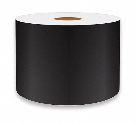 J1687 ContinuousLabelStock Black Gloss 3inW