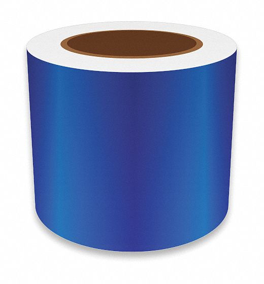 J2298 ContinuousLabelStock Blue Gloss 4inW