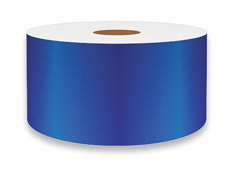 J1687 ContinuousLabelStock Blue Gloss 2inW